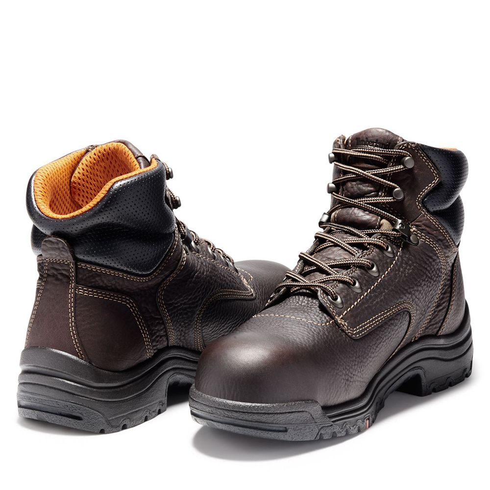 Bocanci De Muncă Timberland Barbati Maro Inchis - Pro® Titan® 6\" Comp Toe - Romania - ROGQTM476